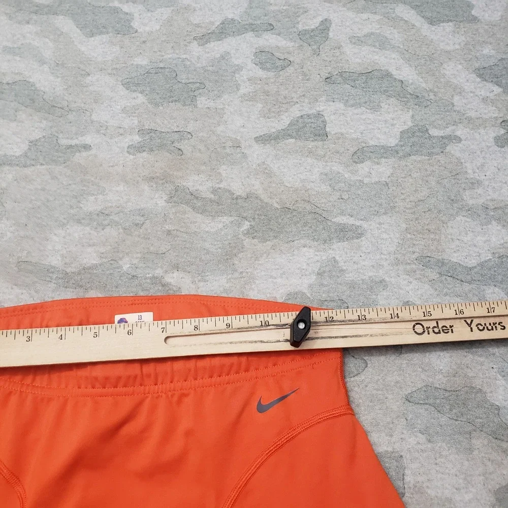Nike Compression Shorts Mens Large Orange NCAA Team Athletic